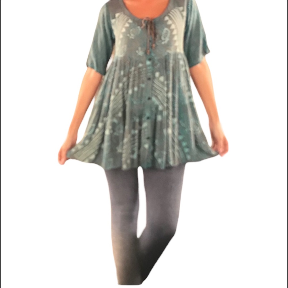 NWT.  Sacred Threads onesize Blouse.  220304.  CL/GY01 - Picture 4 of 4